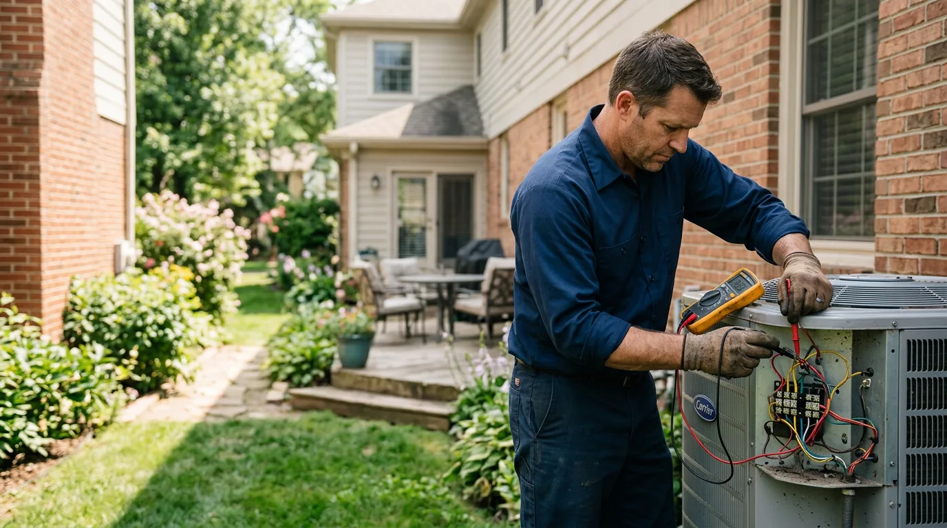 HVAC technician working near Merna, NE